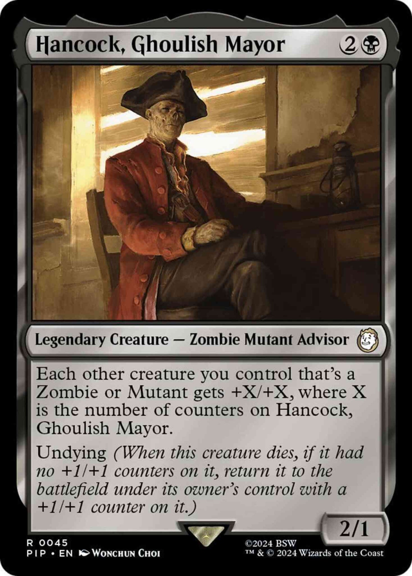 Hancock, Ghoulish Mayor [45] [Fallout] [Non-Foil]