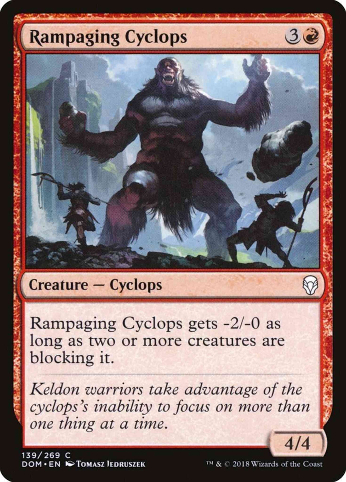Rampaging Cyclops [139] [Dominaria] [Non-Foil]