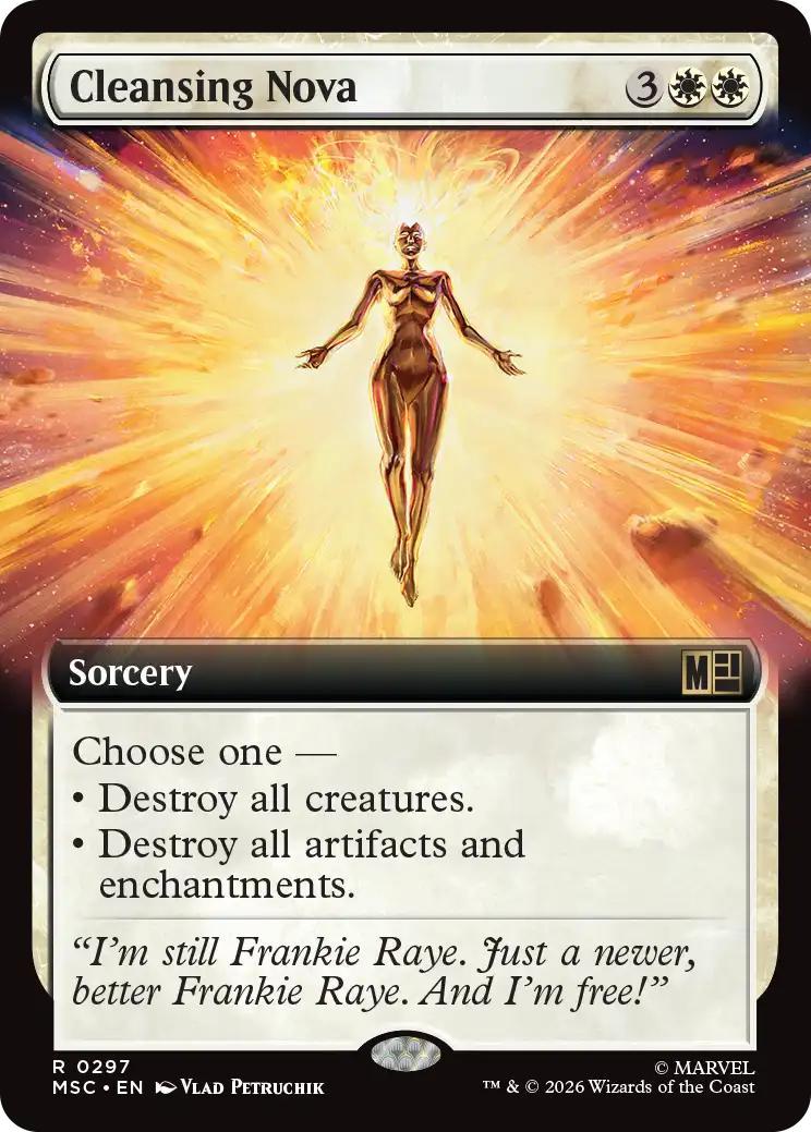 Cleansing Nova [297] [Extended Art] [Marvel Super Heroes: Commander] [Non-Foil]