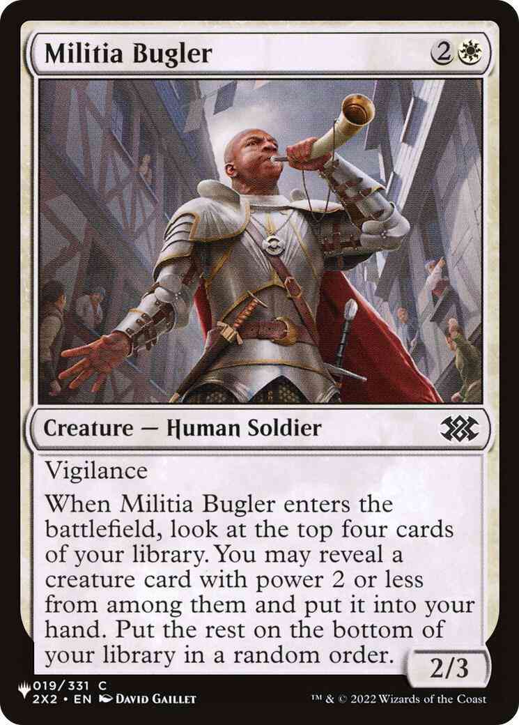 Militia Bugler [2X2-19] [The List] [Non-Foil]
