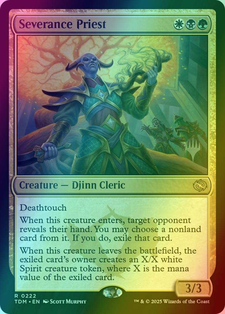 Severance Priest [222p] [Promo Pack] [Tarkir: Dragonstorm: Promos] [Foil]