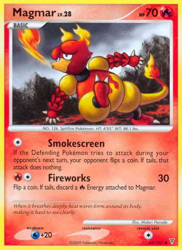 Magmar - 65/147 - Uncommon [pl3-65] [Non-Holo]