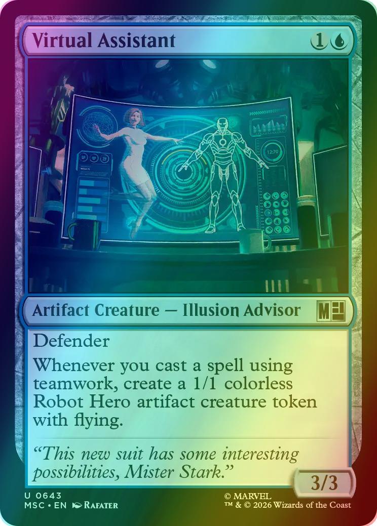 Virtual Assistant [643] [Jumpstart] [Marvel Super Heroes: Commander] [Foil]