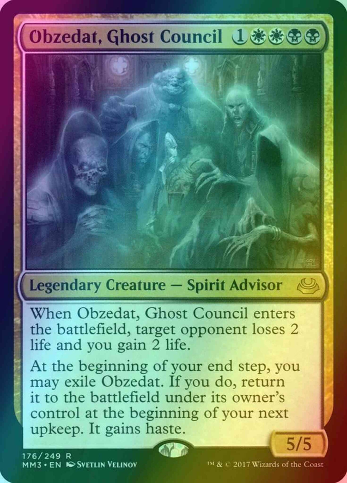 Obzedat, Ghost Council [176] [Modern Masters 2017] [Foil]