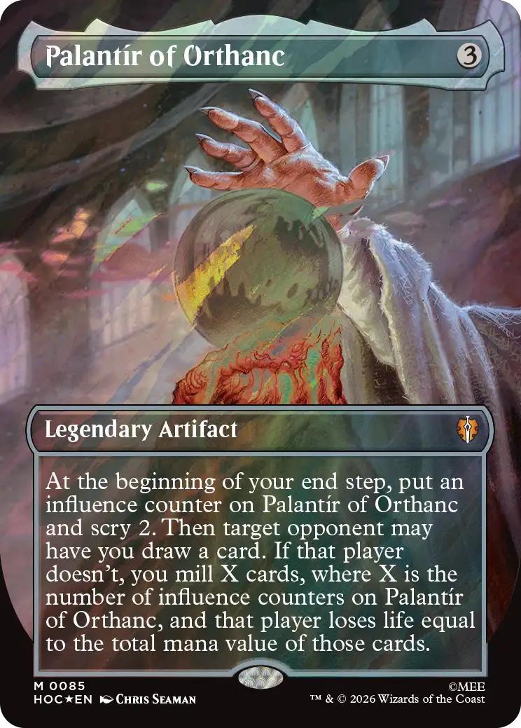Palantír of Orthanc [85] [Borderless] [Classic Artist] [The Hobbit: Commander] [Surge Foil]