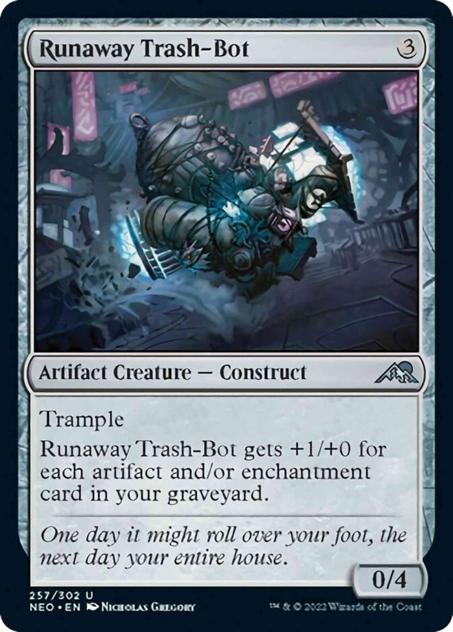 Runaway Trash-Bot [257] [Kamigawa: Neon Dynasty] [Non-Foil]