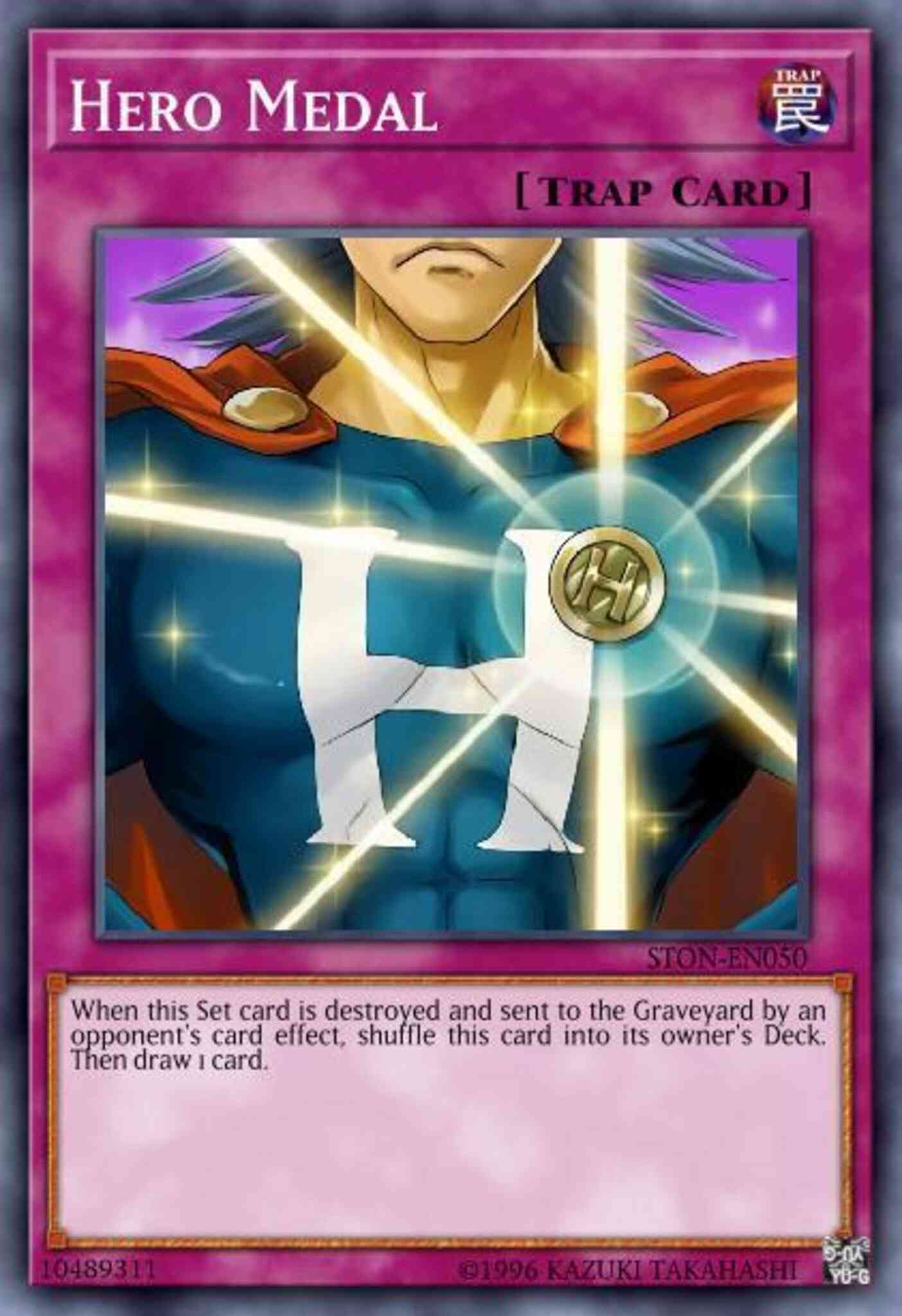 Hero Medal - STON-EN050 - Ultimate Rare - Unlimited