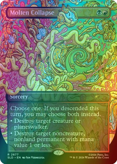 Molten Collapse [2677] [Borderless] [Garfield: Entertain You] [Secret Lair Drop] [Foil]