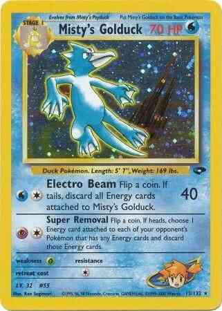 Misty's Golduck - 12/132 - Rare - Unlimited [gym2U-12] [Holo]