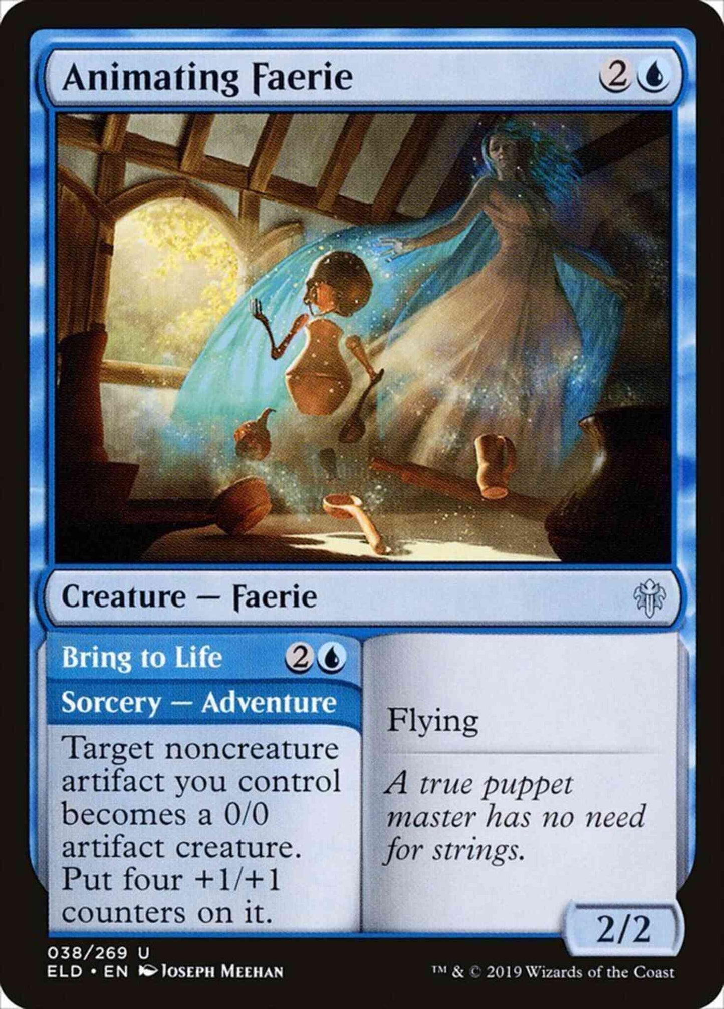 Animating Faerie // Bring to Life [38] [Throne of Eldraine] [Non-Foil]