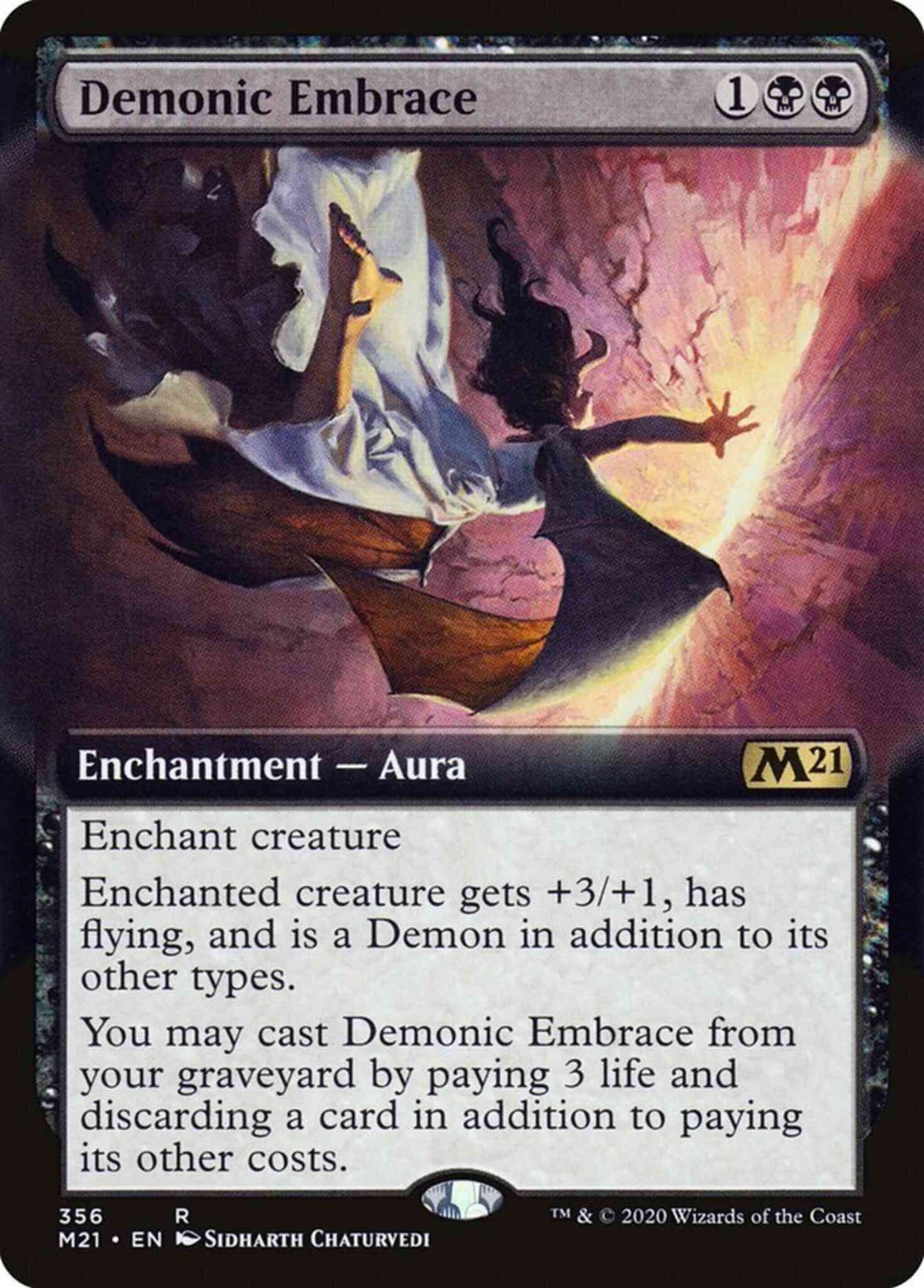 Demonic Embrace [356] [Extended Art] [Core Set 2021] [Non-Foil]