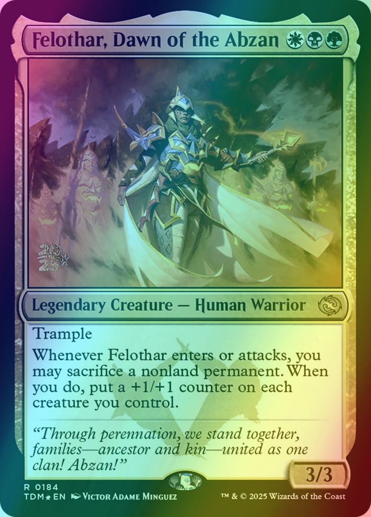 Felothar, Dawn of the Abzan [184s] [Prerelease] [Tarkir: Dragonstorm: Promos] [Foil]