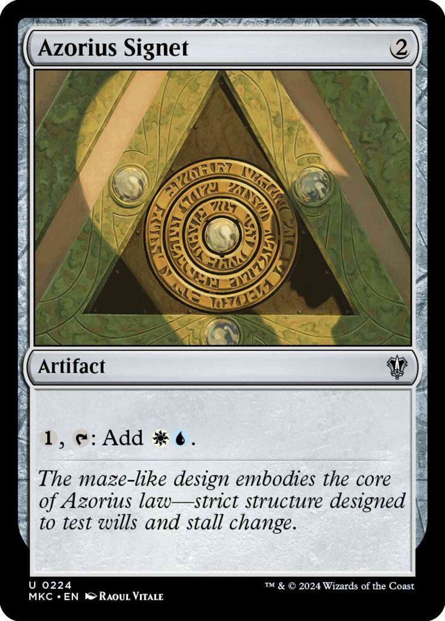 Azorius Signet [224] [Murders at Karlov Manor: Commander] [Non-Foil]