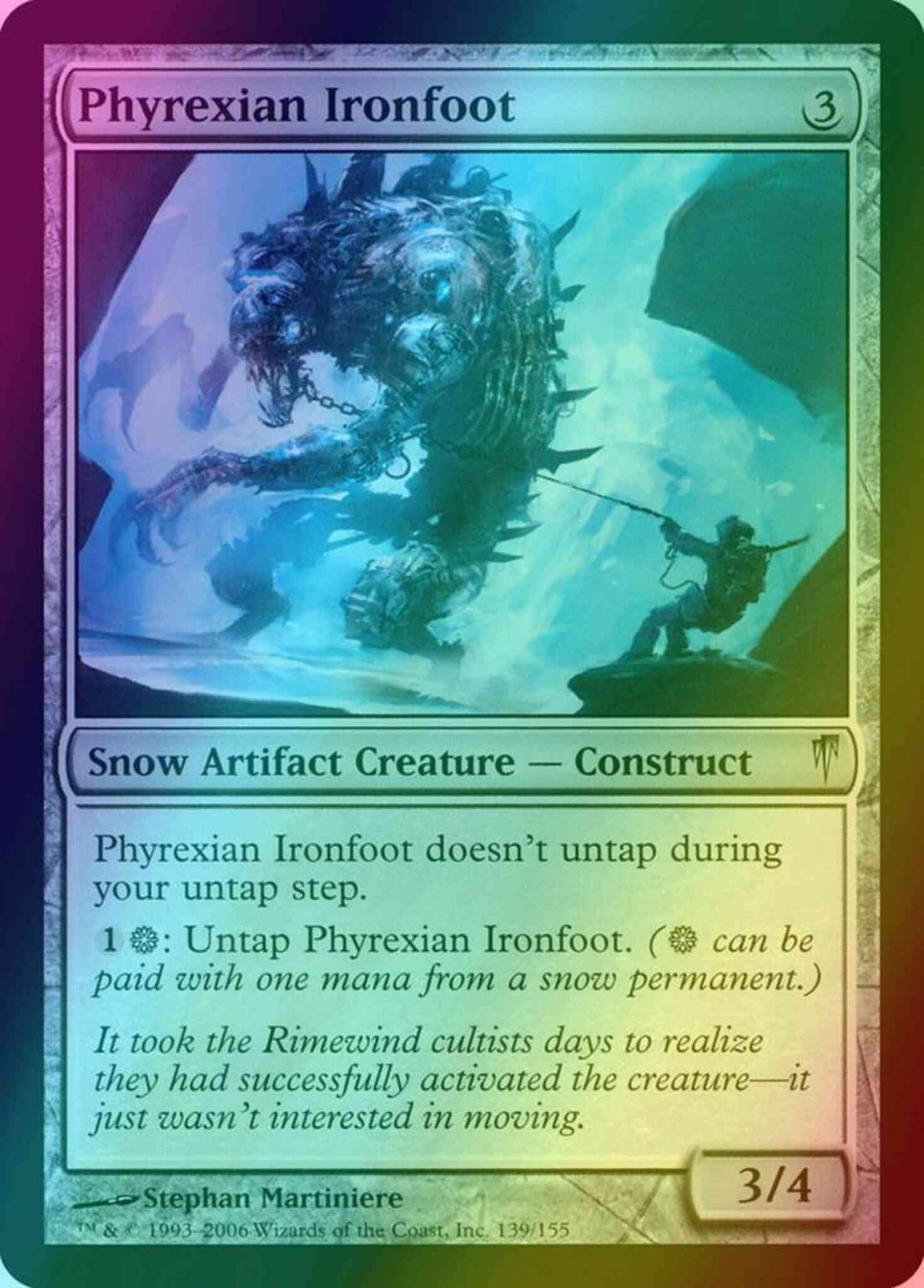 Phyrexian Ironfoot [139] [Coldsnap] [Foil]