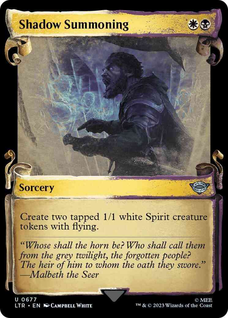 Shadow Summoning [677] [Scrolls Showcase] [The Lord of the Rings: Tales of Middle-earth] [Non-Foil]