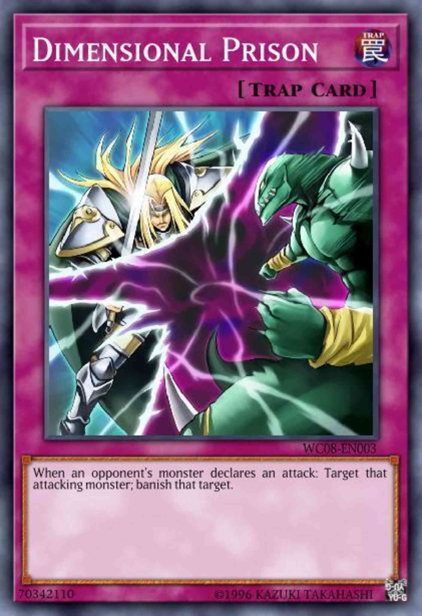 Dimensional Prison - WC08-EN003 - Super Rare - Limited