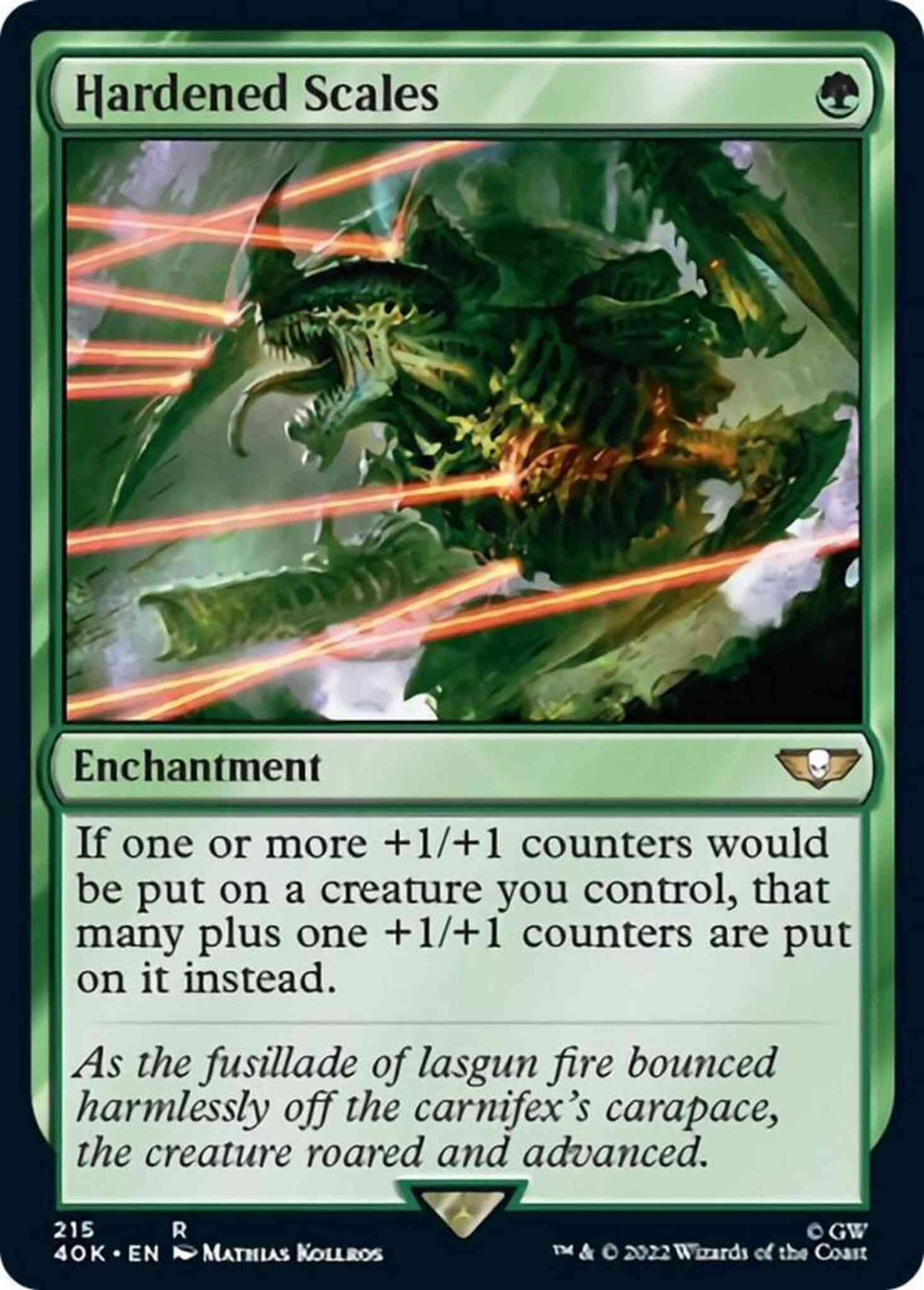Hardened Scales [215] [Universes Beyond: Warhammer 40,000] [Non-Foil]