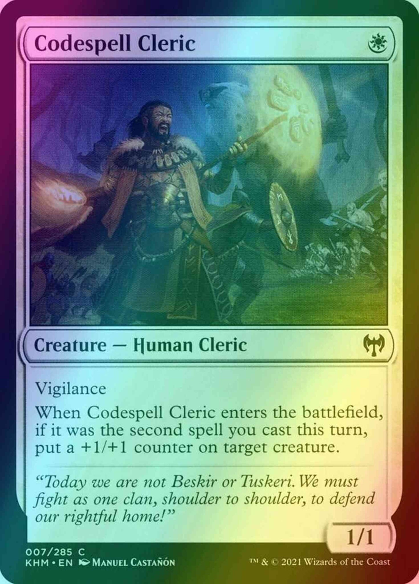 Codespell Cleric [7] [Kaldheim] [Foil]