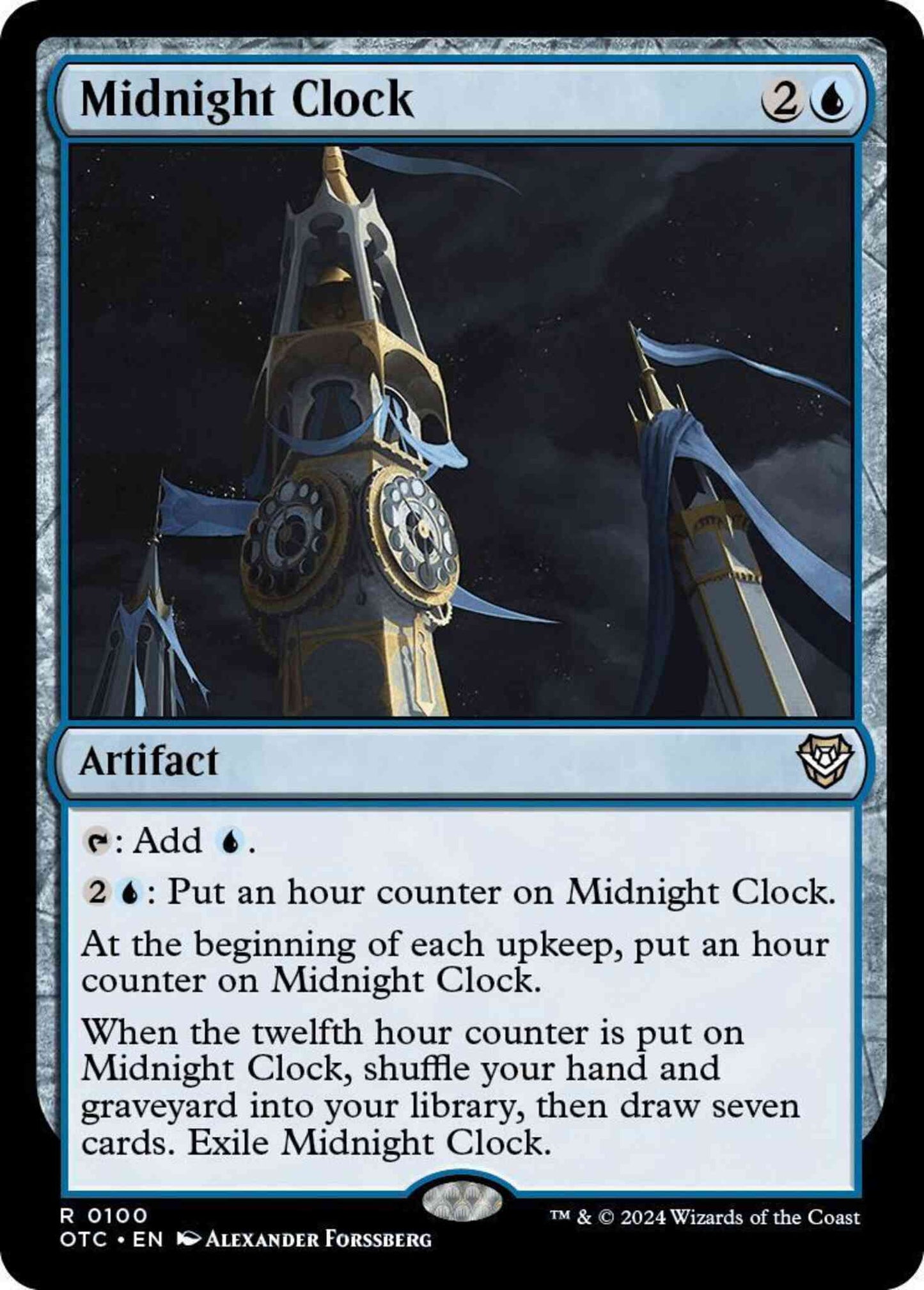 Midnight Clock [100] [Outlaws of Thunder Junction: Commander] [Non-Foil]