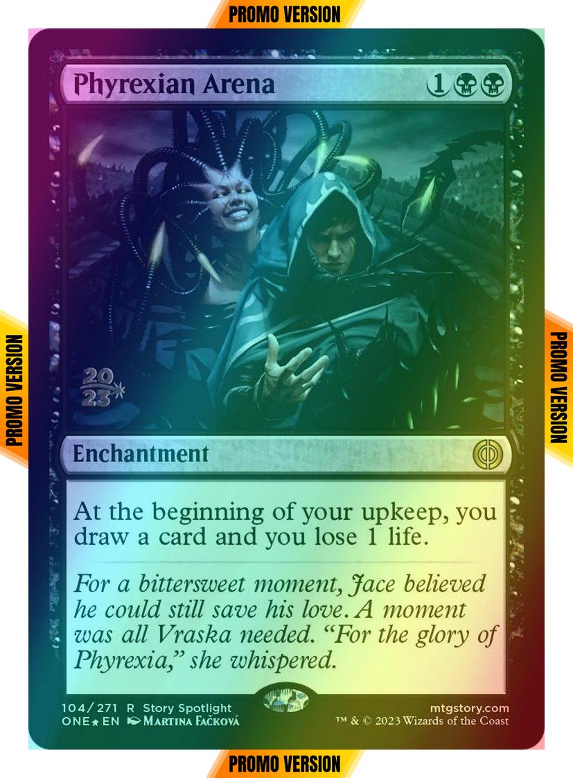 Phyrexian Arena [104s] [Prerelease] [Phyrexia: All Will Be One: Promos] [Foil]