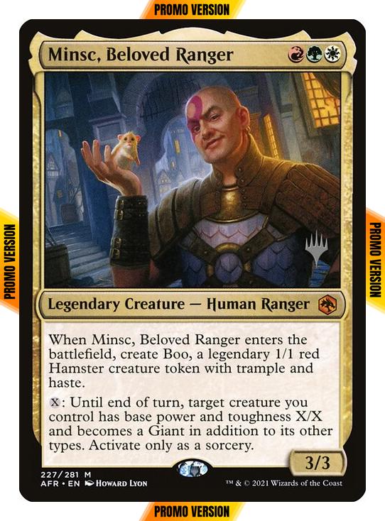 Minsc, Beloved Ranger [Promo Pack] [227p] [Adventures in the Forgotten Realms Promos] [Non-Foil]