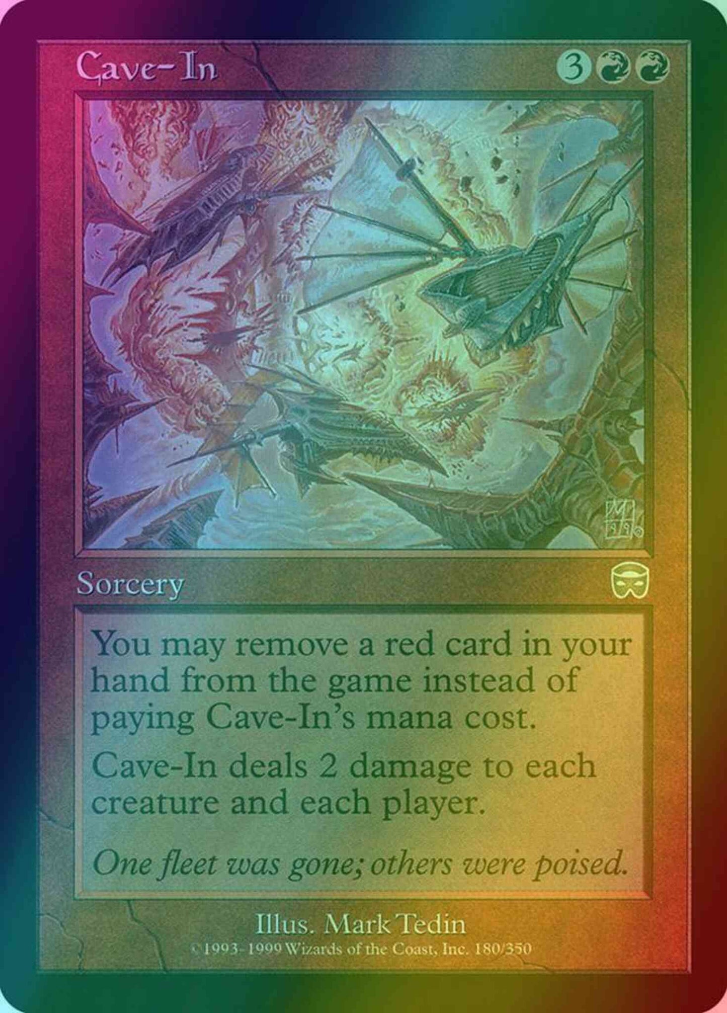 Cave-In [180] [Mercadian Masques] [Foil]