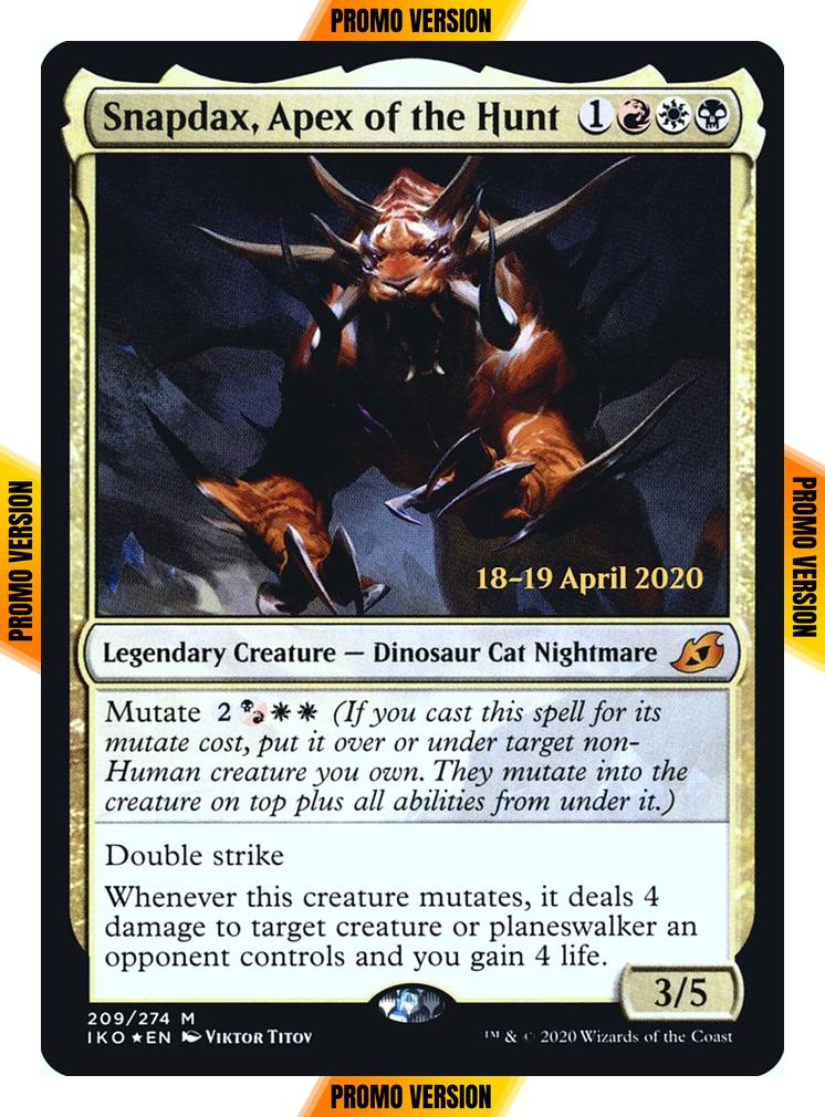 Snapdax, Apex of the Hunt [Prerelease] [209s] [Ikoria: Lair of Behemoths Promos] [Foil]