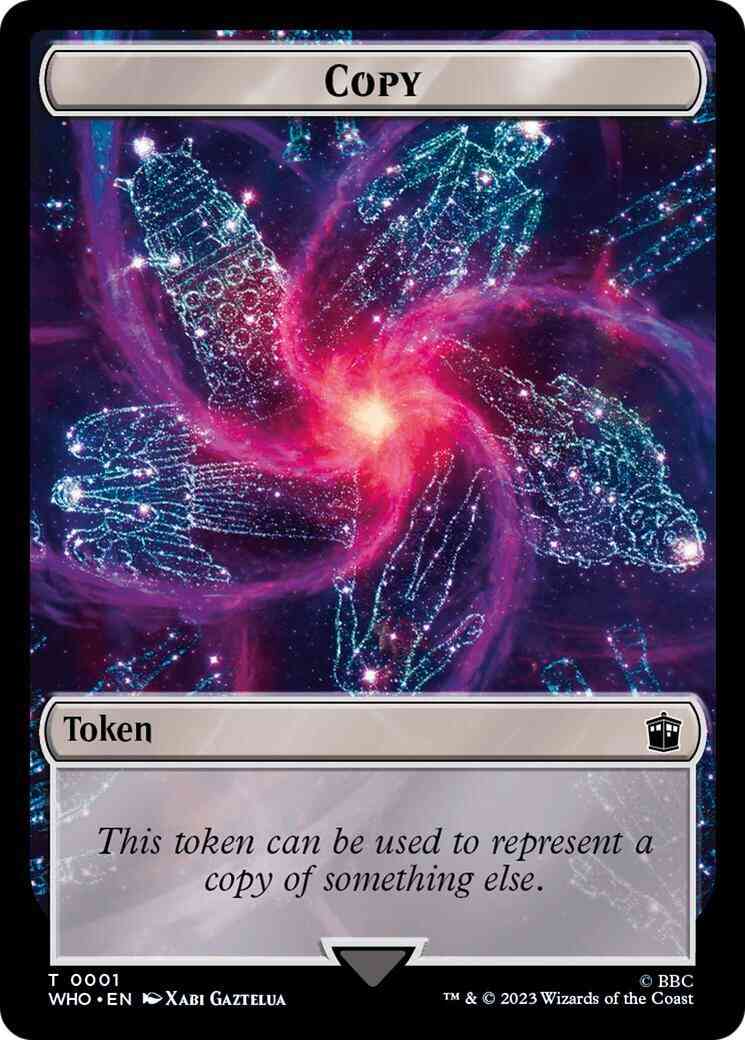 Copy Token (01) // Food Token (27) [Universes Beyond: Doctor Who: Tokens] [Non-Foil]