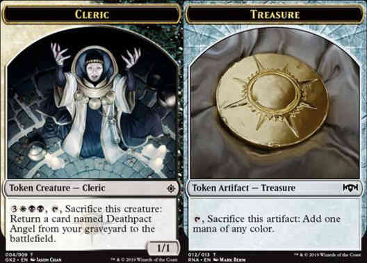 Cleric Token (04) // Treasure Token (12) [RNA Guild Kit Tokens] [Non-Foil]