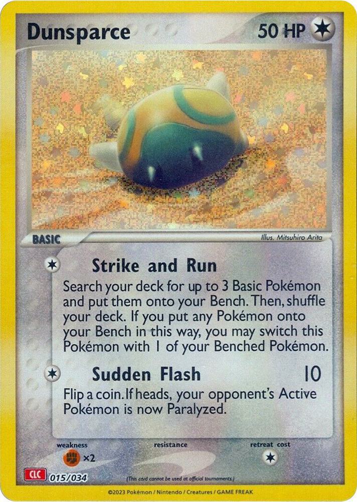 Dunsparce - 015/034 - Promo - CLC [tcgc-CLC015] [Holo]