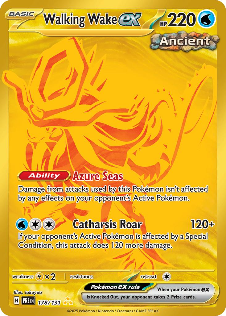 Walking Wake ex - 178/131 - Hyper Rare [sv085-178] [Secret]