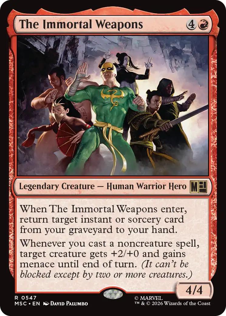 The Immortal Weapons [547] [Beginner Box] [Marvel Super Heroes: Commander] [Non-Foil]
