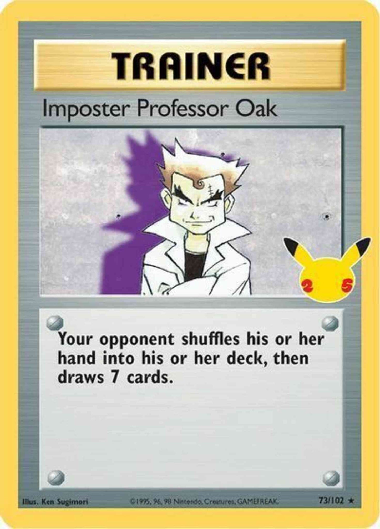 Imposter Professor Oak - 73/102 - Rare Holo [CEL25c-73] [Holo]