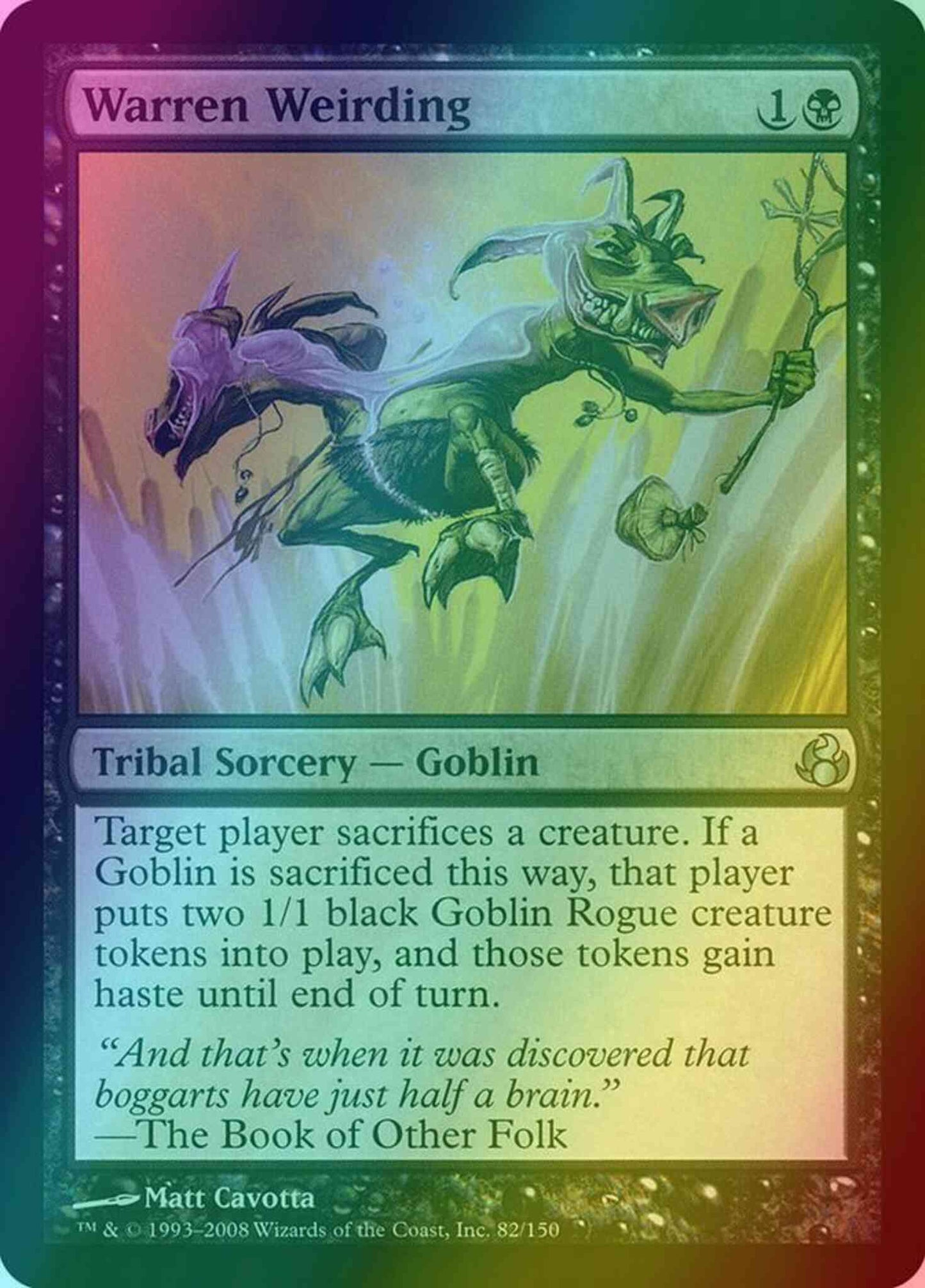 Warren Weirding [82] [Morningtide] [Foil]