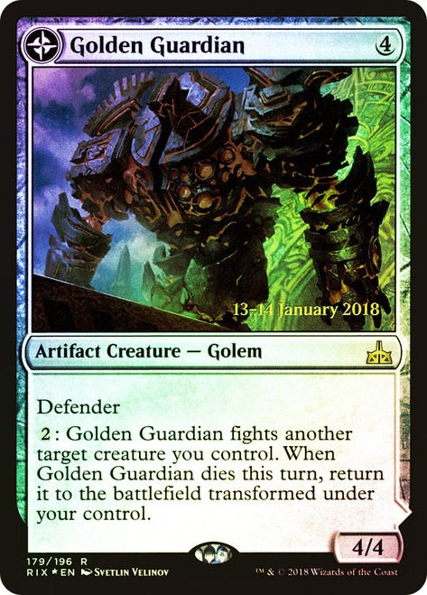 Golden Guardian // Gold-Forge Garrison [179s] [Rivals of Ixalan Promos] [Foil]
