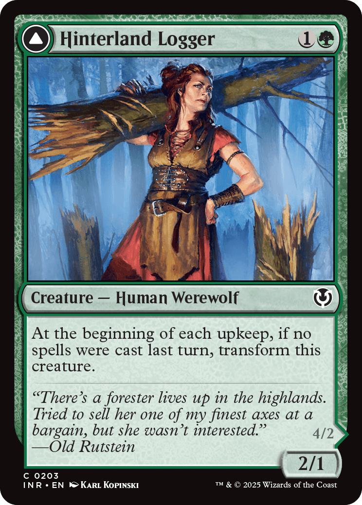 Hinterland Logger // Timber Shredder [203] [Innistrad Remastered] [Non-Foil]