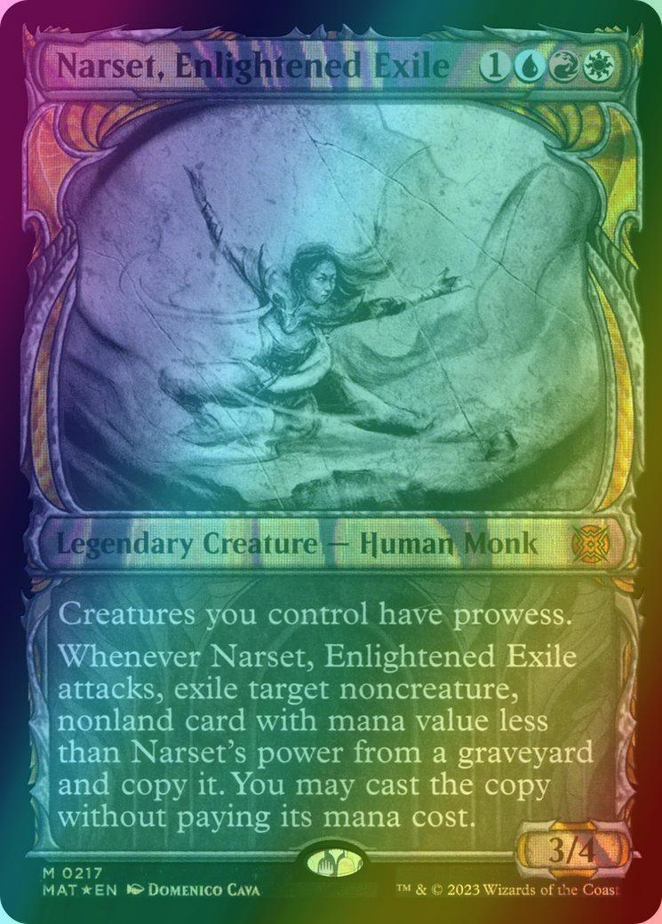 Narset, Enlightened Exile [217] [Planar Showcase] [March of the Machine: The Aftermath] [Halo Foil]