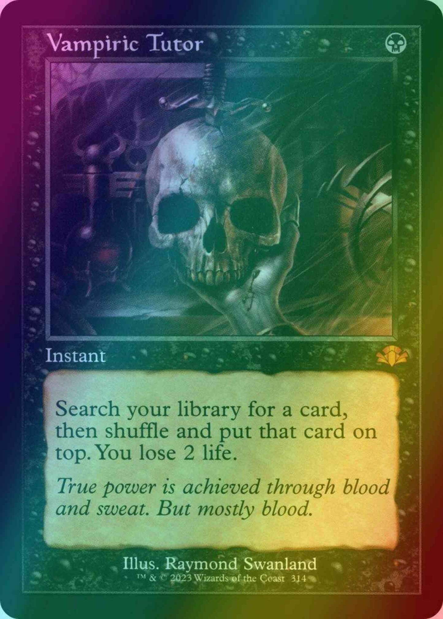 Vampiric Tutor [314] [Retro Frame] [Dominaria Remastered] [Foil]