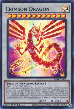Crimson Dragon - RA04-EN061 - Super Rare - 1st Edition