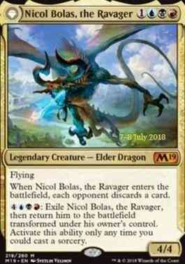 Nicol Bolas, the Ravager // Nicol Bolas, the Arisen [218s] [Core Set 2019 Promos] [Foil]