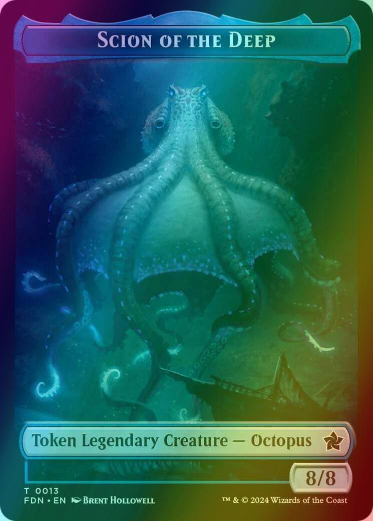 Koma's Coil Token (11) // Scion of the Deep Token (13) [Foundations: Tokens] [Foil]