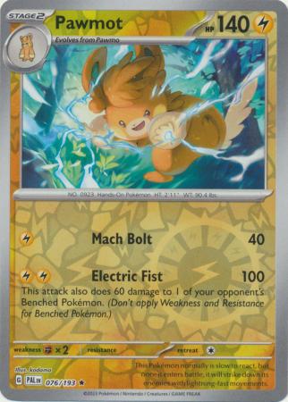 Pawmot - 076/193 - Rare [sv02-076] [Reverse Holo]