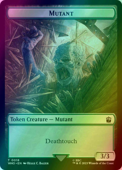 Mutant Token (18) // Soldier Token (08) [Universes Beyond: Doctor Who: Tokens] [Foil]