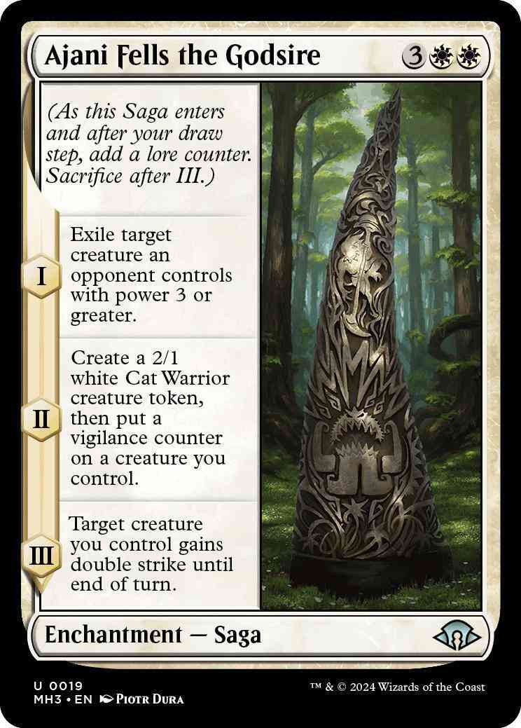 Ajani Fells the Godsire [19] [Modern Horizons 3] [Non-Foil]