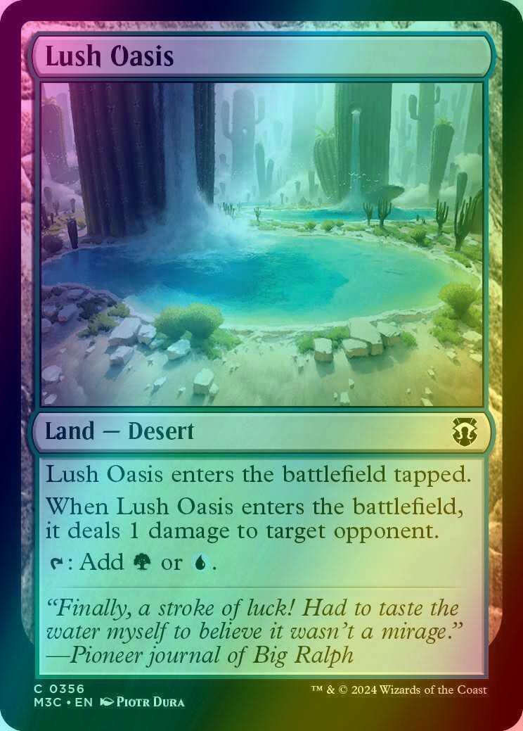 Lush Oasis [356] [Modern Horizons 3: Commander] [Ripple Foil]