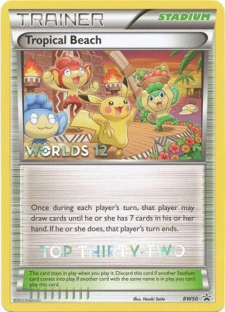 Tropical Beach - Top Thirty-Two - BW50 - Promotional [Non-Holo]