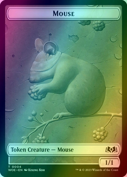 Food Token (12) // Mouse Token (04) [Wilds of Eldraine: Tokens] [Foil]