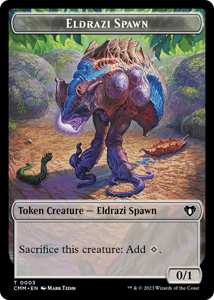 Dragon Egg Token (22) // Eldrazi Spawn Token (03) [Commander Masters: Tokens] [Non-Foil]
