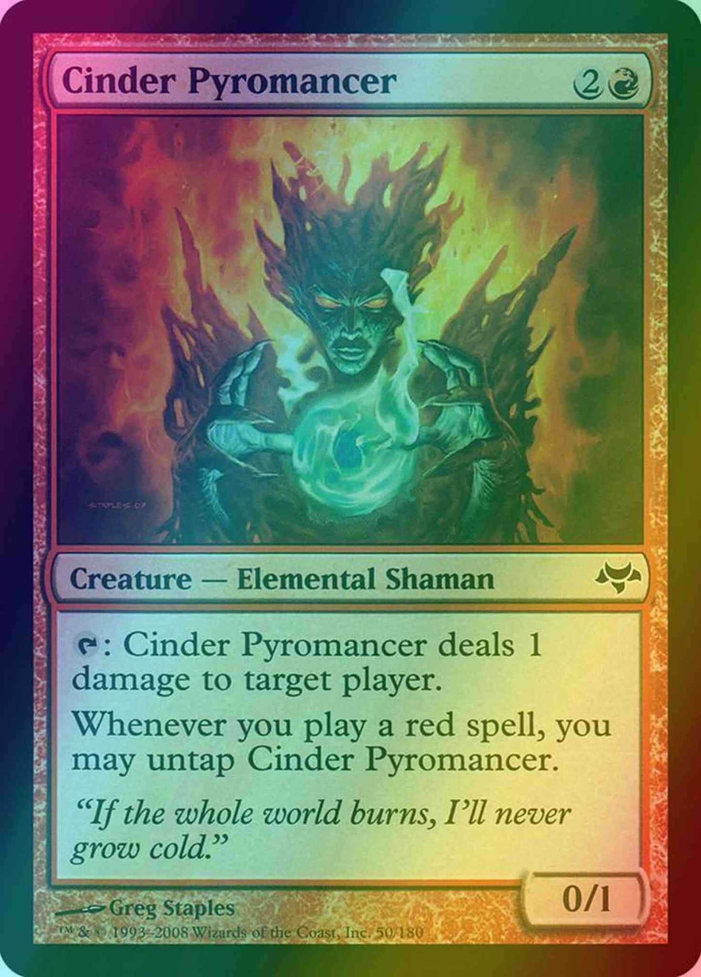Cinder Pyromancer [50] [Eventide] [Foil]