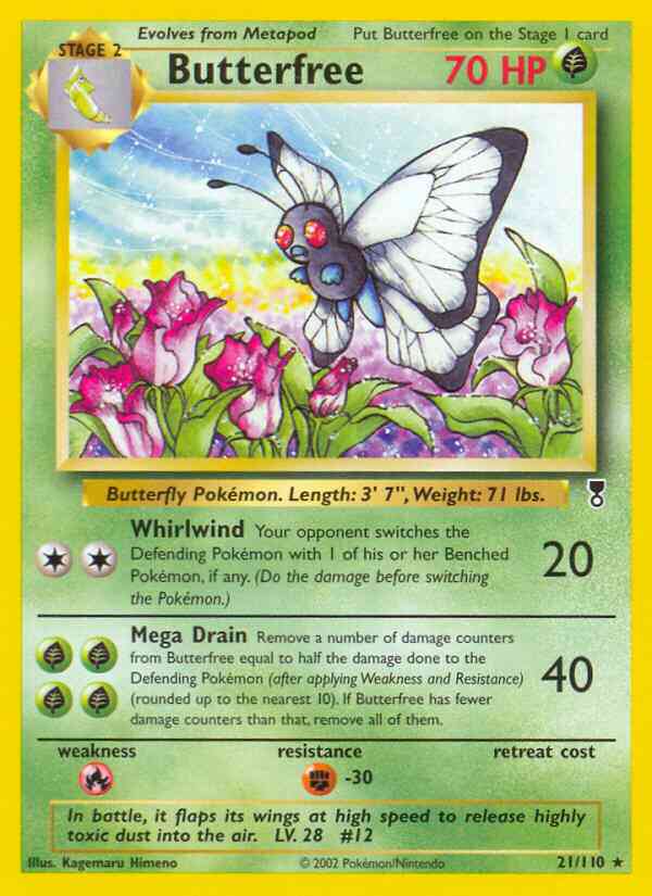 Butterfree - 21/110 - Rare [base6-21] [Non-Holo]